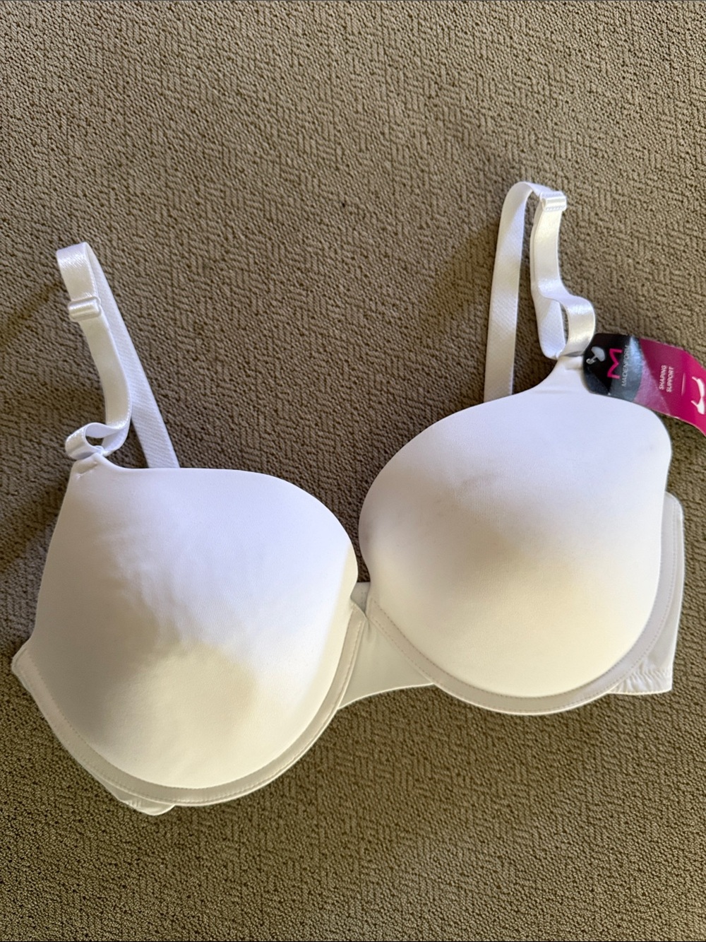NWT Maidenform Shaping Support White Everyday T-Shirt Bra size 38DD